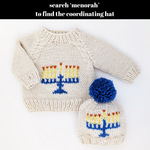 Load image into Gallery viewer, Menorah Crew Neck Sweater for Baby &amp; Toddler SALE
