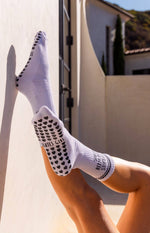 Load image into Gallery viewer, I Do Pilates &amp; Hike With My Dog Pilates Grip Socks
