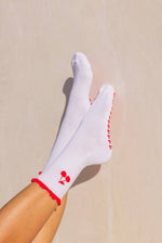 Load image into Gallery viewer, Popped My Cherry Pilates Grip Socks
