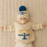 Load image into Gallery viewer, Menorah Crew Neck Sweater for Baby &amp; Toddler SALE
