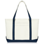 Load image into Gallery viewer, DALIX 23" Premium 24 oz. Cotton Canvas Shopping Tote Bag
