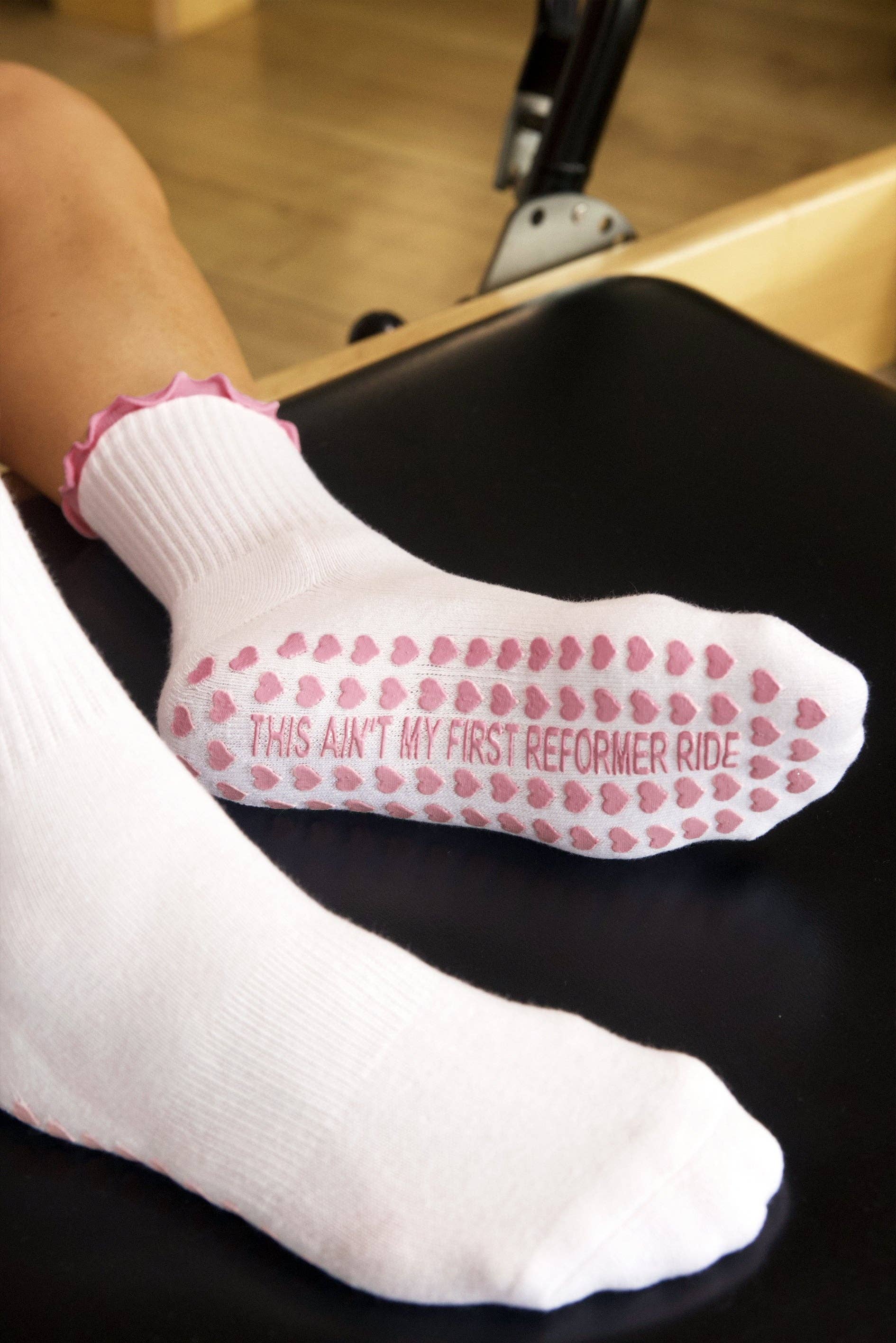 This Ain't My First Reformer Ride Cowgirl Grip Socks