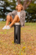 Load image into Gallery viewer, Iconic Insulated Sport Lid Bottle w/Strap 20oz - Black
