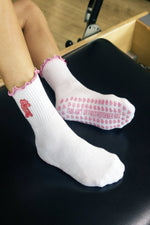 Load image into Gallery viewer, This Ain&#39;t My First Reformer Ride Cowgirl Grip Socks
