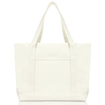 Load image into Gallery viewer, DALIX 23" Premium 24 oz. Cotton Canvas Shopping Tote Bag
