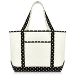 Load image into Gallery viewer, DALIX 23" Premium 24 oz. Cotton Canvas Shopping Tote Bag
