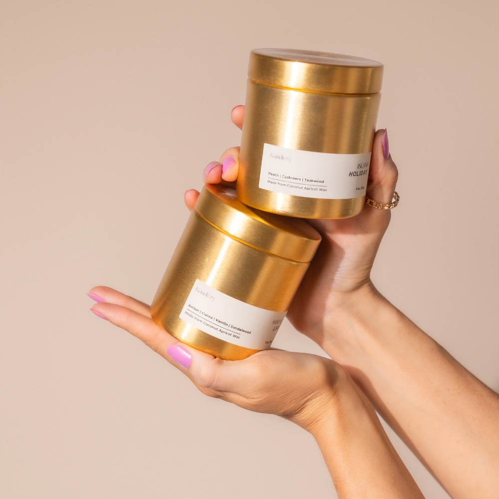 Festive Garland | Xmas BEST SELLER | 9 oz Gold Luxury Candle