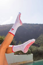 Load image into Gallery viewer, Popped My Cherry Pilates Grip Socks
