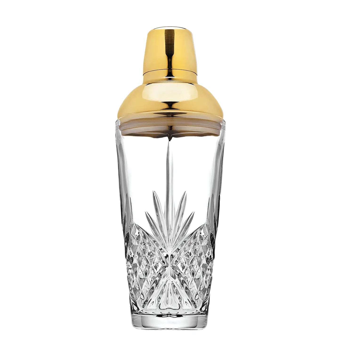 Dublin Crystal Martini Shaker - Gold Cap