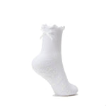 Load image into Gallery viewer, Big Bow Grip Socks in White
