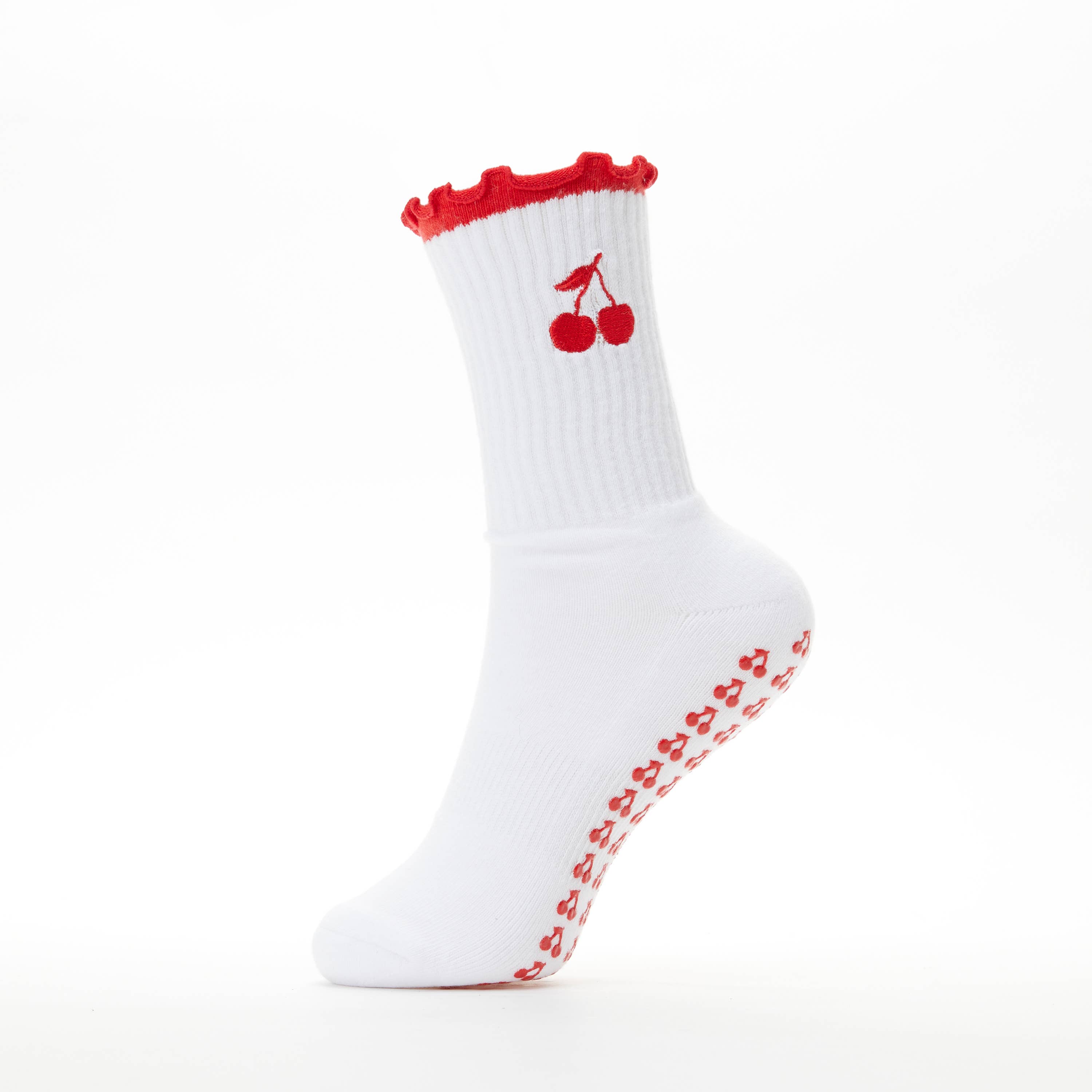 Popped My Cherry Pilates Grip Socks