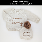 Load image into Gallery viewer, Snow Bunny Pecan Crew Neck Sweater for Baby &amp; Toddler
