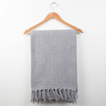 Load image into Gallery viewer, Throw Blanket, Cotton Herringbone - Color options
