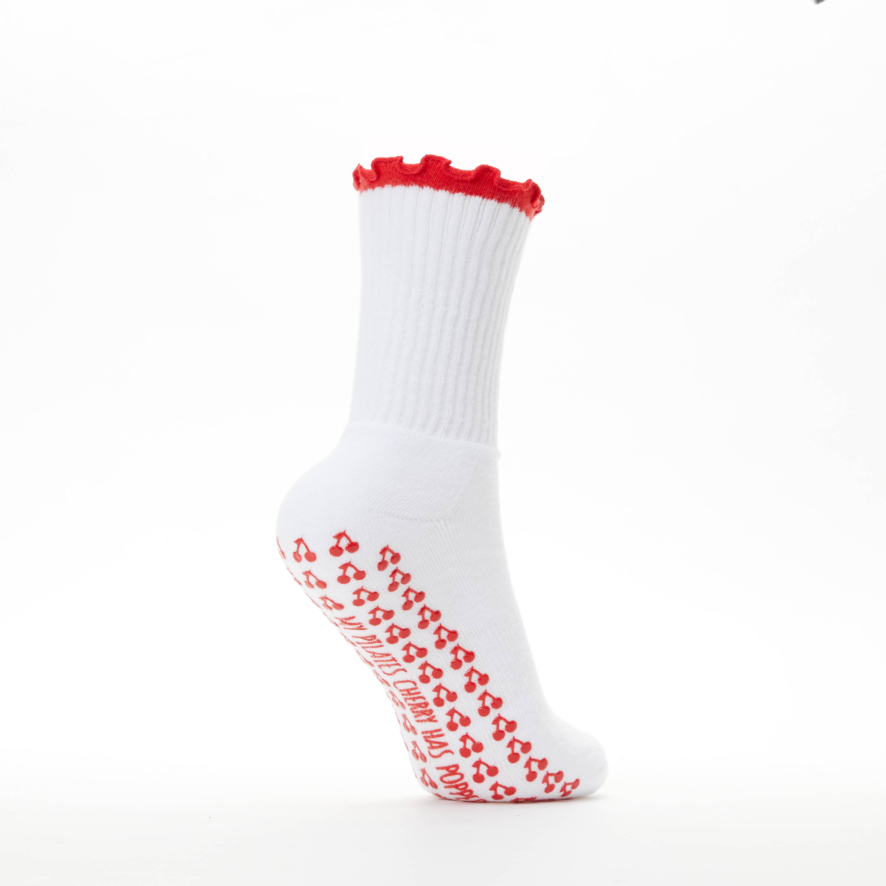 Popped My Cherry Pilates Grip Socks